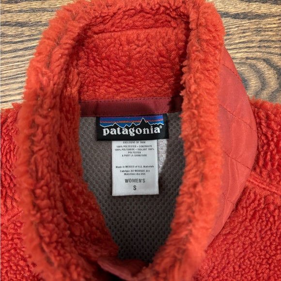 Patagonia fitted retro fleece vest, burnt orange - Picture 3 of 4